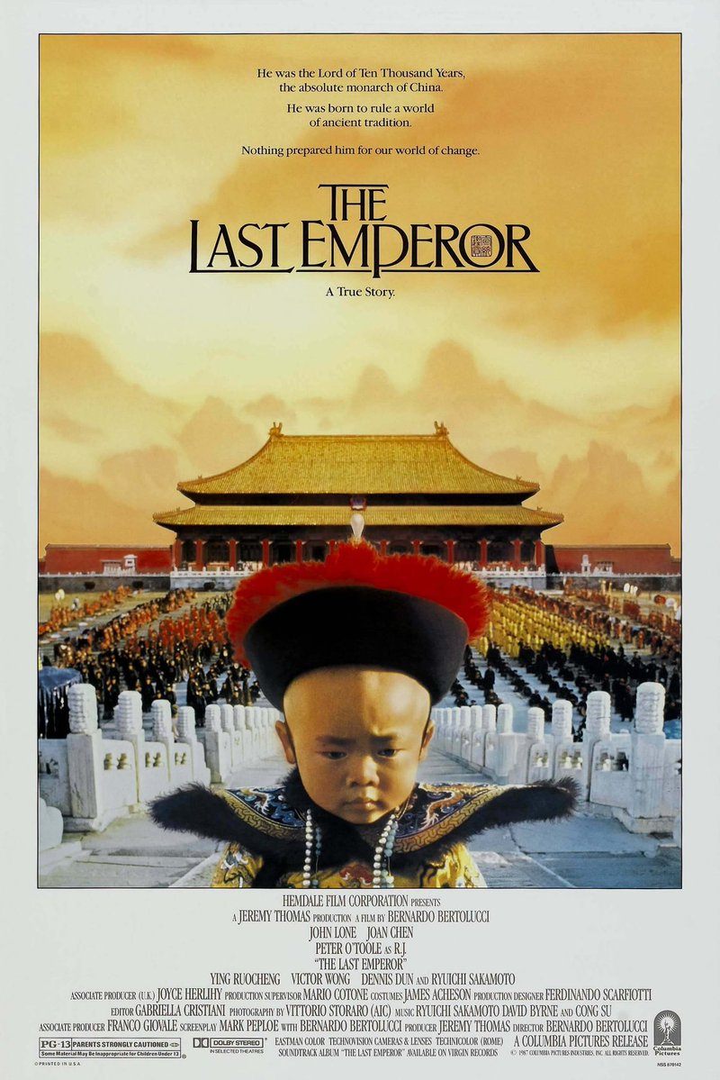 SeineSand's tweet photo. ไหนๆละ ป้ายยาจ้า The Last Emperor (1987) ได้ออสการ์ 9 ตัว กำกับโดย Bernado Bertolucci (อิตาลี) ถ่ายทำสถานที่จริง สกอร์โดย Ryuichi Sakamoto (ญี่ปุ่น) พูดอังกฤษทั้งเรื่อง 😂 ผมชอบสกอร์เรื่องนี้มากฮะ ดูแล้วตราตรึง https://t.co/msoRbZCWOL