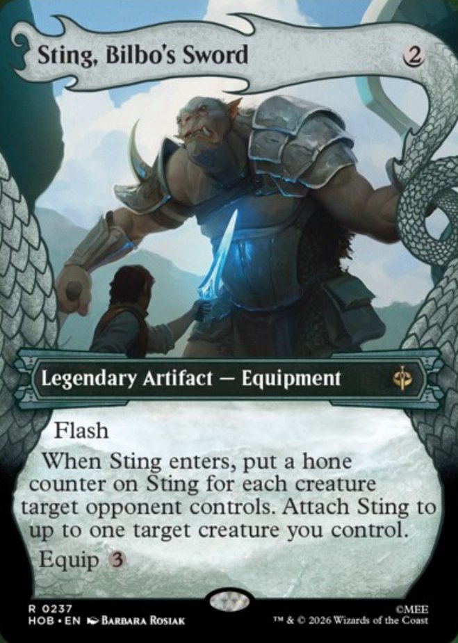 DimirUB's tweet photo. 【MTG x THE HOBBIT】
《ビルボの佩刀、つらぬき丸》 https://t.co/QdrJTXySlC
