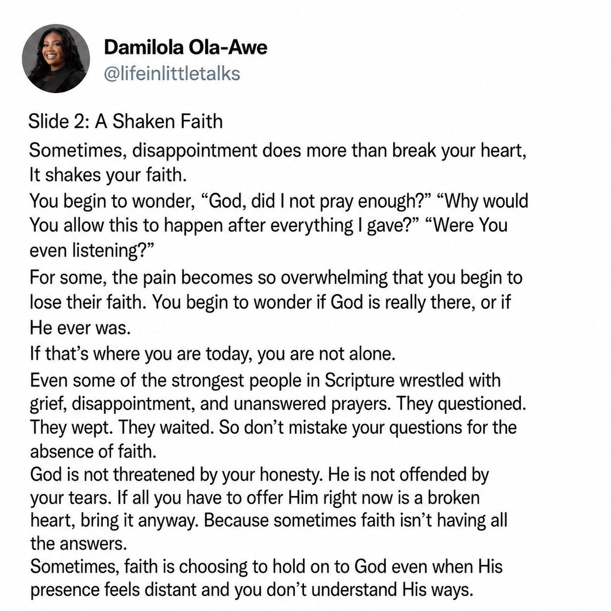 Damilolaolaawe's tweet photo. April 17 changed a lot of lives.
I created 7 slides for the 1,067 + 314
I hope these slides reach at least one person who truly needs to see them. If they do, then they were worth writing.
❤️+💡
#calltobar2026 #barexam #lawstudents #Nigeria https://t.co/M6UP24iouS