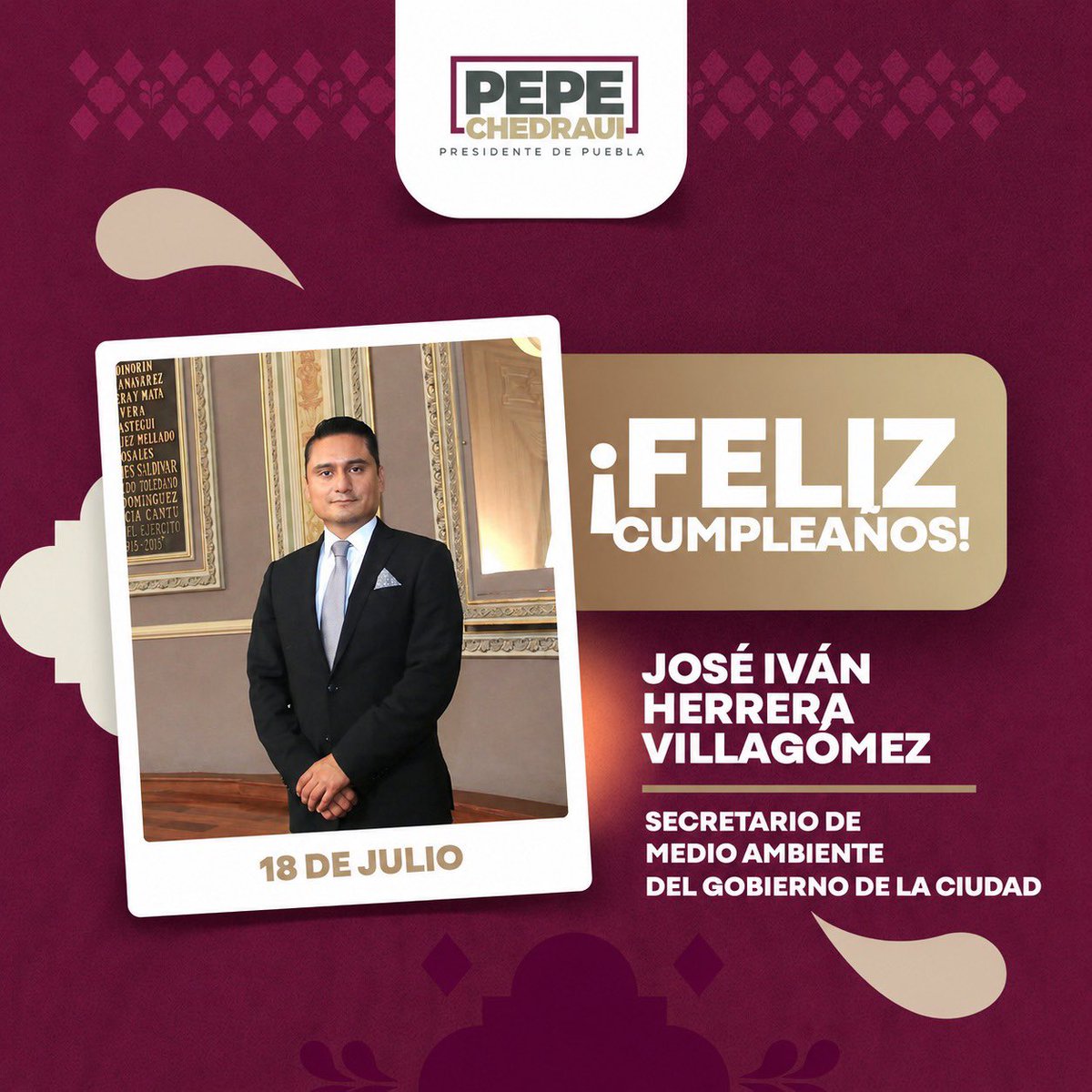 pepechedrauimx's tweet photo. Feliz cumpleaños secretario @JIvanHerrera_, que tengas un excelente día.

Mis mejores deseos hoy y siempre. Te envío un abrazo. https://t.co/kvBIdrhWaT