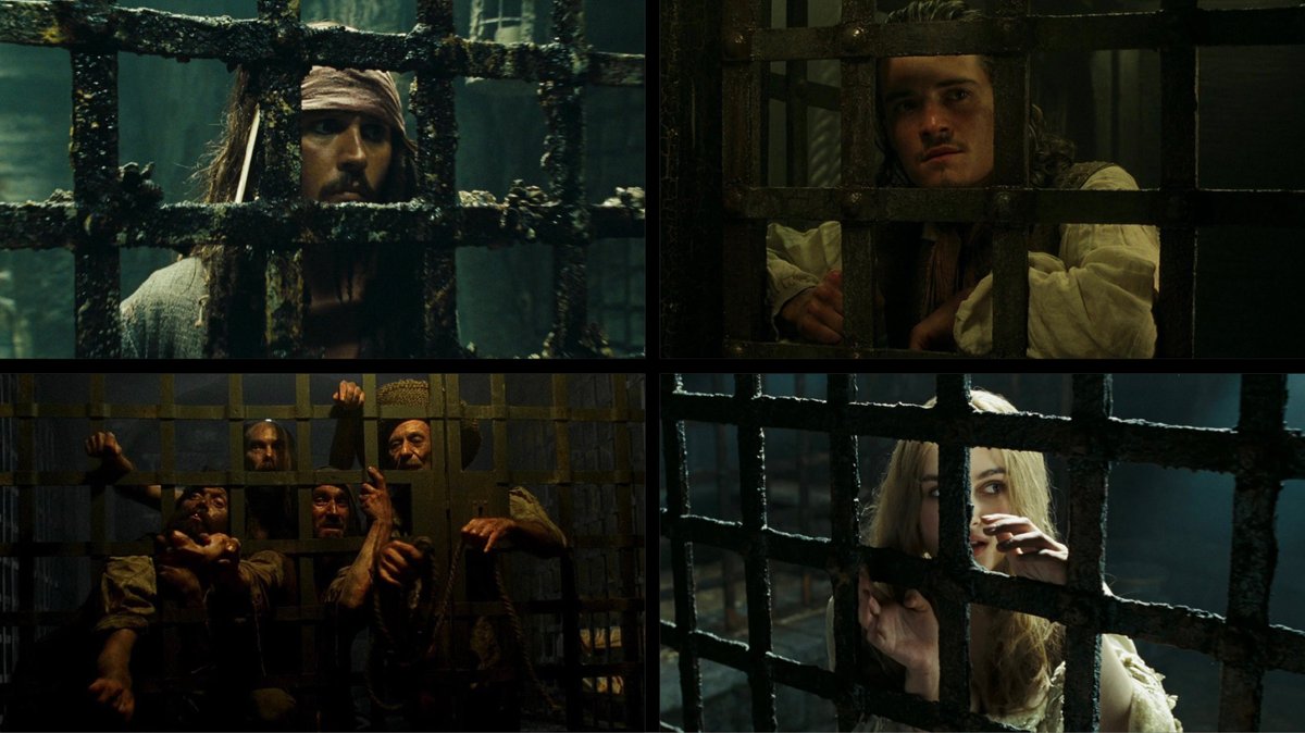 kingofbrethren's tweet photo. pirates of the caribbean shots that perfectly capture how i feel every second i’m at work https://t.co/TokolS0lAz