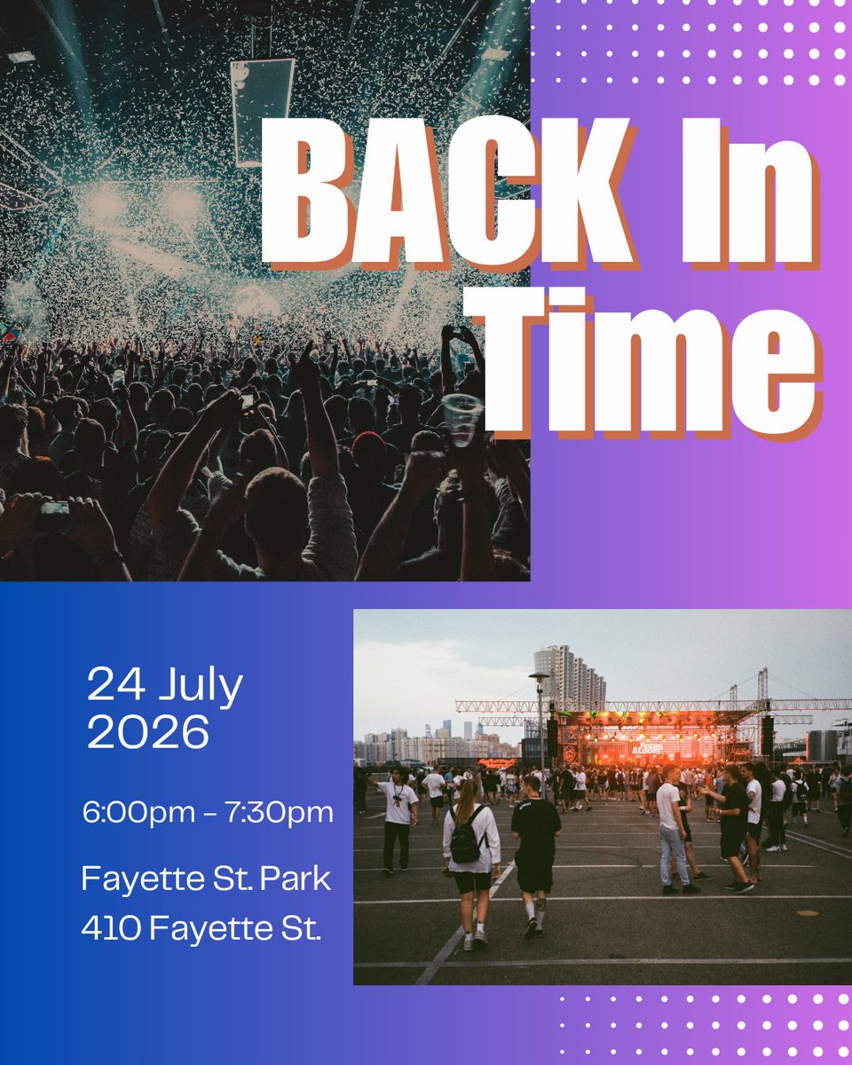 PerthE77869's tweet photo. We’re Going Back in Time!

Get ready for a night of throwback favorites, great music, and summer fun at Perth Amboy’s Art &amp; Flow Live Music Series!

Friday, July 24
6:00–8:30 PM
Fayette Street Park, 410 Fayette St.

 FREE &amp; Open to the Public https://t.co/PIJHOTabGL