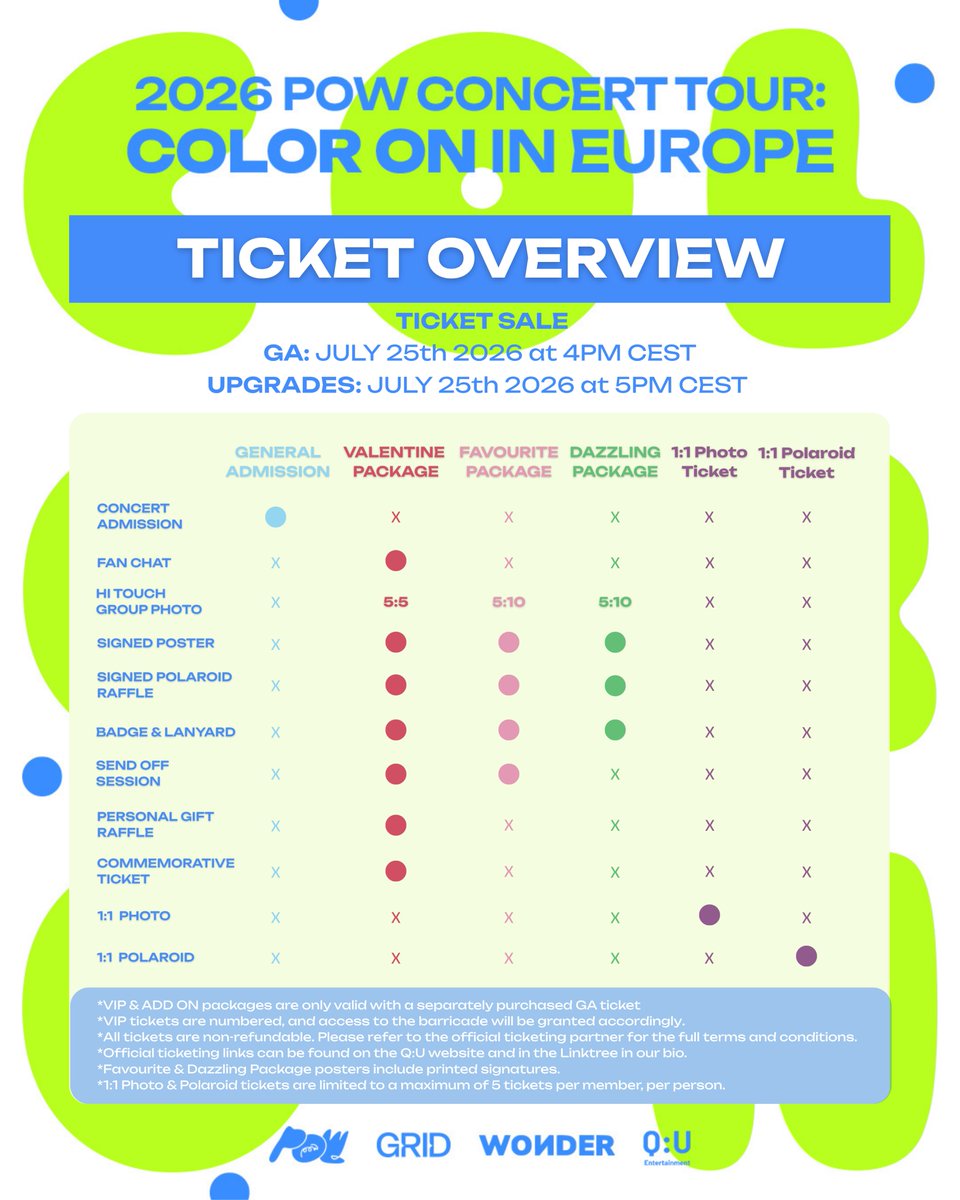quenterofficial's tweet photo. 🇮🇹 MILAN, ARE YOU READY?

The 2026 POW CONCERT TOUR: COLOR ON IN MILAN is coming to YOU!

📍 Legend Club Milano
📅 2026.10.26. Monday
🎟️ Swipe for venue information, ticket prices, VIP packages and fan benefits.

Milan POWER, what’s the first Italian dish POW has to try? 🍕🍝

@POW_grid  #POW #파우 
#POWTOUR
#COLORON_POW
#COLORON_IN_EUROPE
#COLORON_IN_MILAN