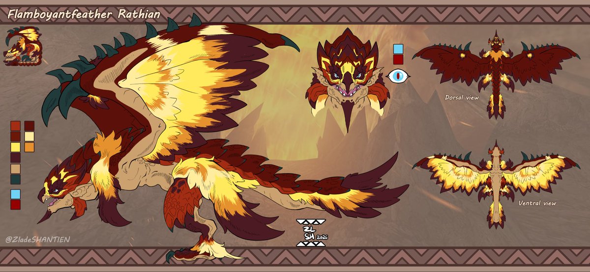 yeseldra's tweet photo. Well I just had to get this cool as Monster ref maybe it’s gone be a Boss in the Story or somone we could meet . @ZladeSHANTIEN made this one https://t.co/LiWFbg9BAW