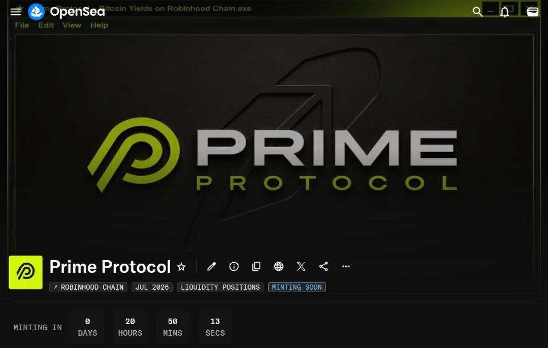 Primetoken_'s tweet photo. 🚨 OPEN MINT IS COMING SOON! 🚨

The wait is almost over. Prime Unit NFT Open Mint is launching soon!

There's still time to secure your Whitelist Spot and be among the earliest members of the Prime Unit ecosystem.

Mint : https://t.co/NxDXK6HxuK

WL : https://t.co/Xi3UuKHM4s

💎 Prime Unit NFT Holder Benefits

▸ Guaranteed Testnet Access
▸ Stake Your NFT to Earn Prime Points
▸ Exclusive Founder Badge
▸ Priority Access to Mainnet
▸ Members-Only Community Access
▸ Early Access to New Products & Features
▸ Future Ecosystem Rewards
▸ Governance Priority & Community Influence

⚡ Don't miss your chance to join early and unlock exclusive long-term benefits.

Whitelist is still available  secure your spot before Open Mint begins! 🔥

#Robinhood #Primeprotocol