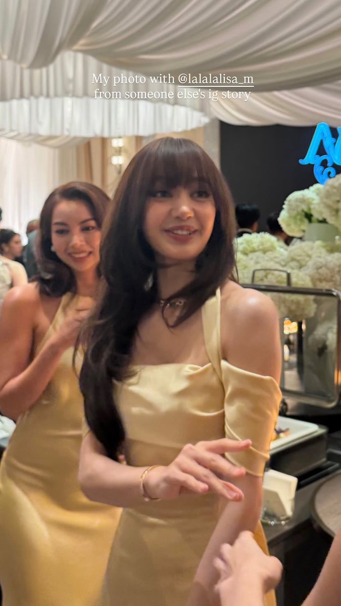 lalaluvlalisa's tweet photo. #LISA at Yaya &amp; Nadech’s wedding ✨ https://t.co/GYtP05ukOG