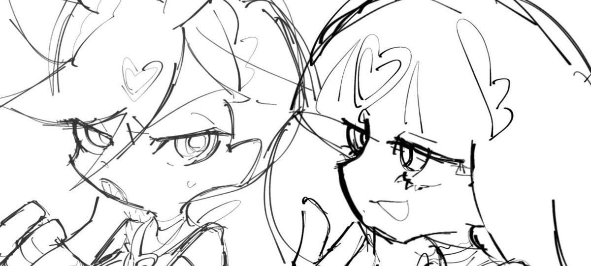 NamAsATo_53's tweet photo. ブリパンネタ描くということで、ラフとりあえず完成！
こちらはパンティをからかっているストちゃん https://t.co/tGHmGvifkR