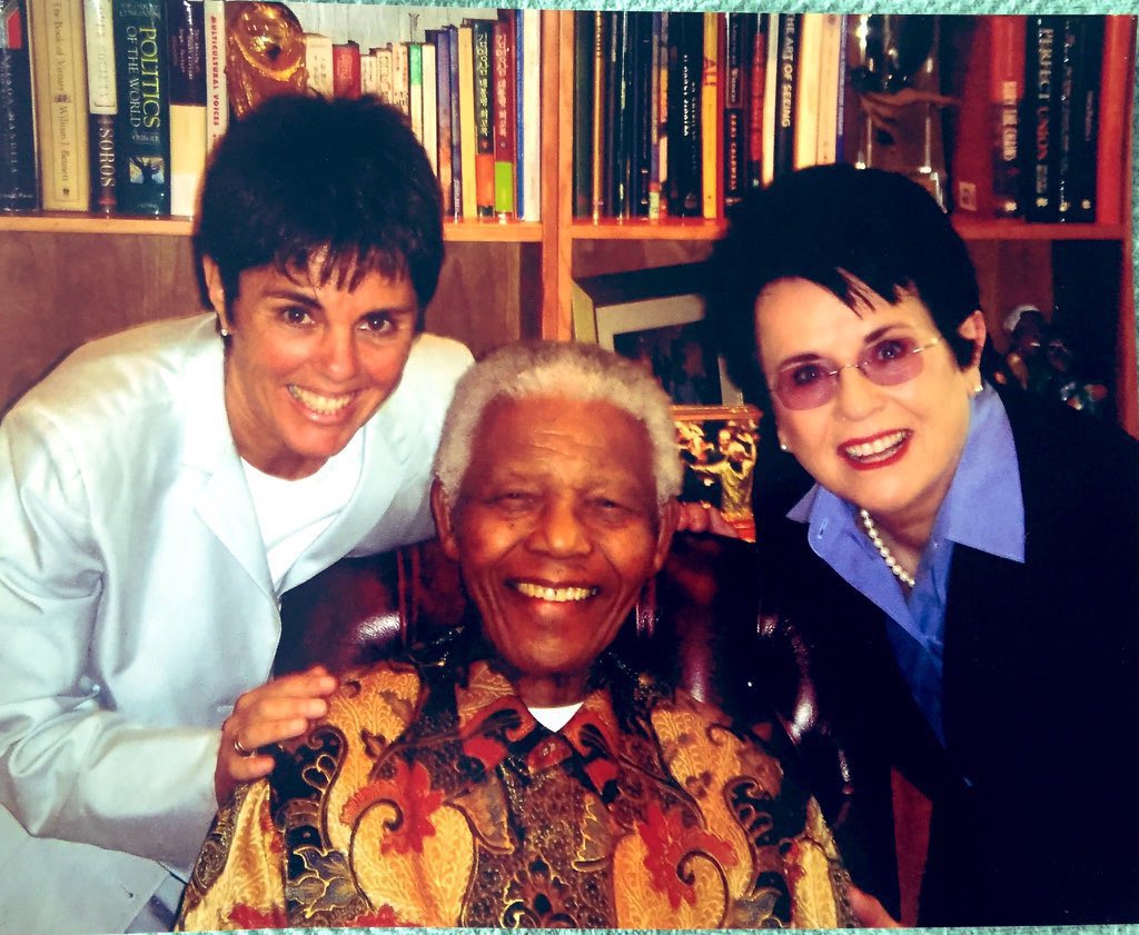BillieJeanKing's tweet photo. "We can change the world and make it a better place. It is in your hands to make a difference."

Remembering Nelson Mandela today and honoring his enduring legacy. His fight for a more diverse, more inclusive, and more equal world continues to inspire us all. May we carry his vision forward every day.

#MandelaDay2026 #MandelaDay