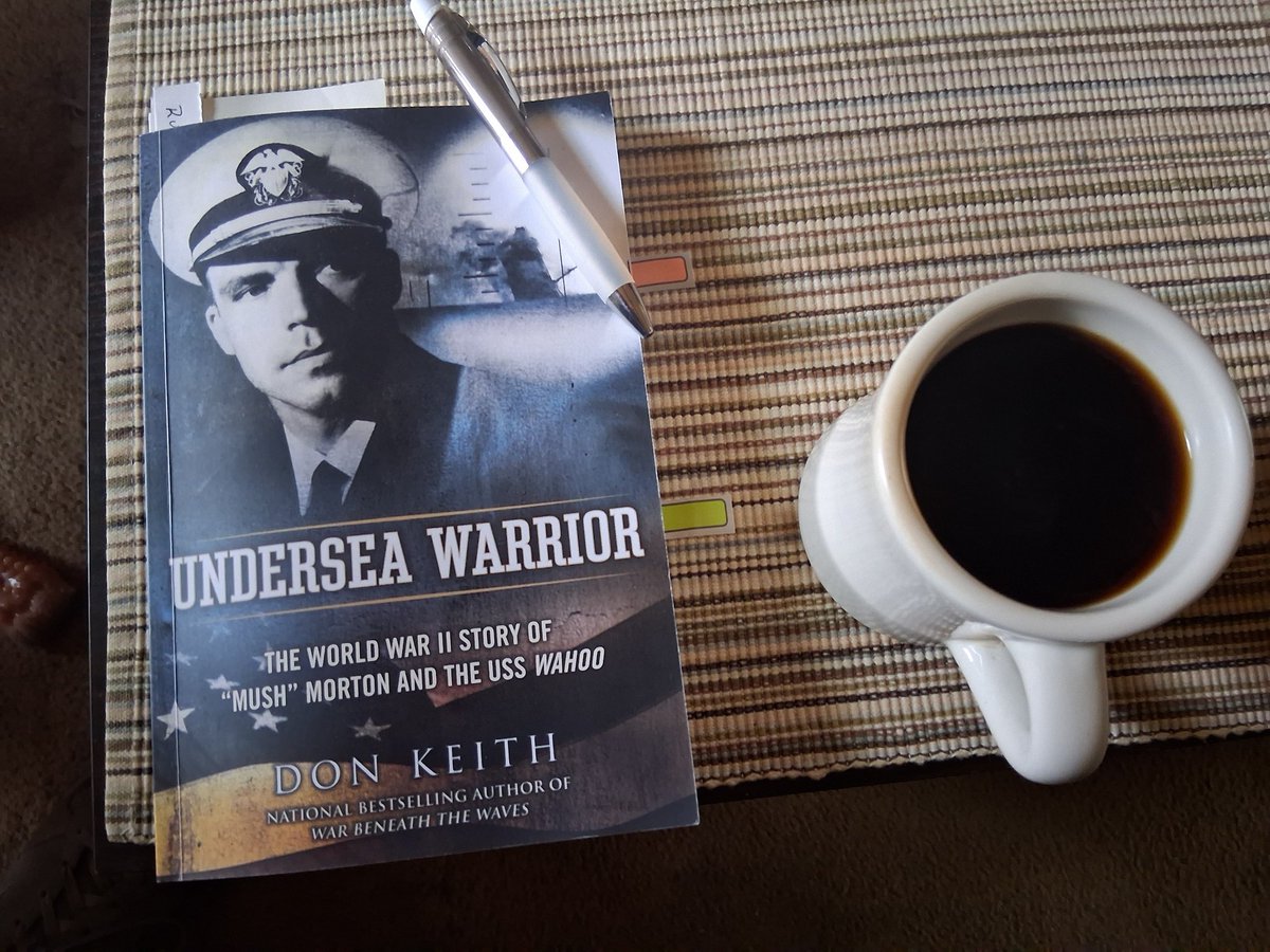 davidmbrownbtl's tweet photo. 100 pages in this morning and a very good read so far. Keith weaves a compelling story of one of the US most daring submariners during WWII. Non-Fiction 321 pages plus photographs. #wwii #usswahoo #wwiihistory #pacificwar https://t.co/tICB2CXyiu
