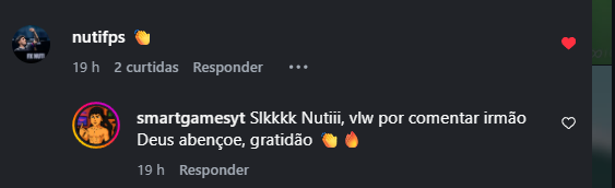 SmartGames01's tweet photo. OOOO NUTI comentouuu no meu reels tropaaa slk to felizaooooooo, tmj Deus abencoe Nuti!💥@nutifps https://t.co/FINcnExpgg