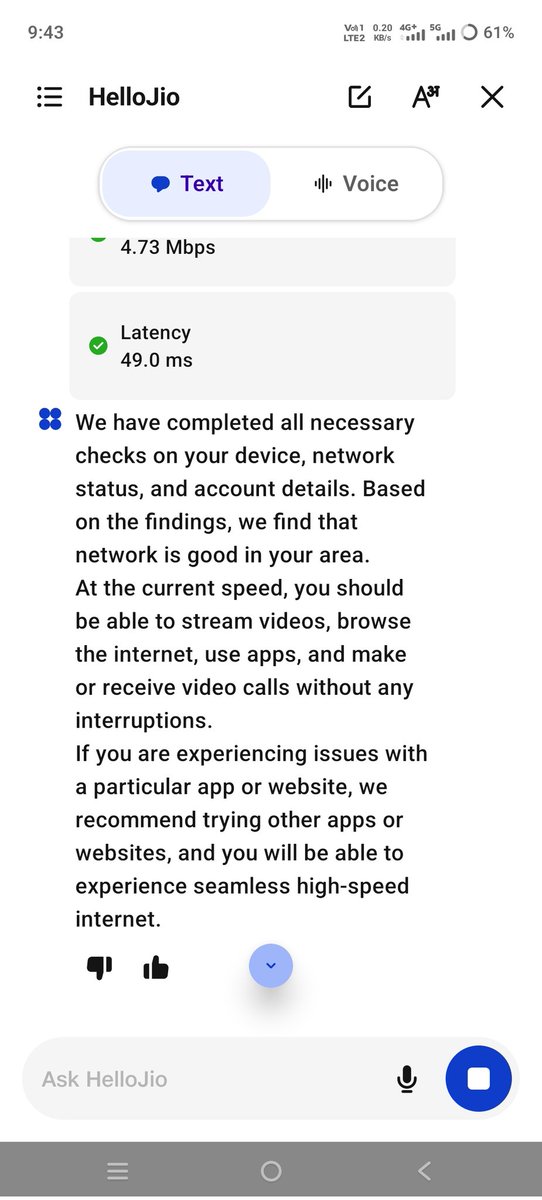 SasiKir54703134's tweet photo. What's wrong with you @JioCare @reliancejio #jionetwork
Network issue constantly dropping to 4G with both Internet & Call drops but yet you keep on saying all good. ??
Have already raised issue regarding
But not resolved... #jio #jiocare https://t.co/AKjMpHGmZ8