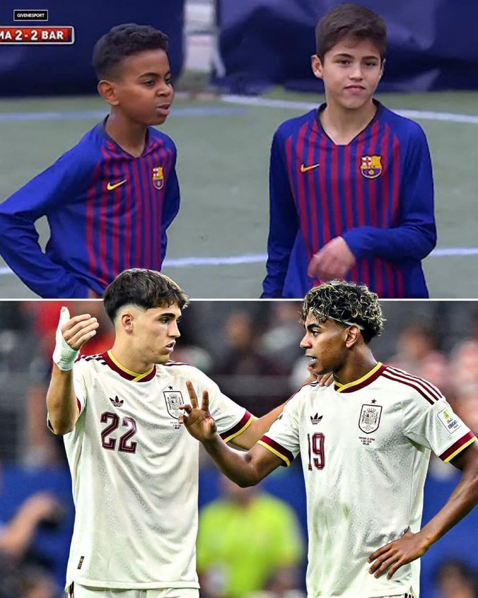 OficialSala12's tweet photo. 7 anos entre as duas fotos

Da base do Barcelona para a final da Copa do Mundo como titulares da Espanha https://t.co/XKfNrEvQ2V