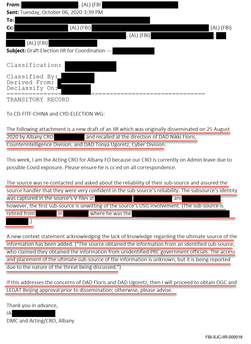 petersantilli's tweet photo. 🚨 MAJOR BREAKING NEWS:  President Trump is not punishing China because CHINA was assisting the U.S. investigations!  The source of information on the 10's of thousands of licenses and fake Joe Biden ballots came from a PRC GOVERNMENT OFFICIAL.

- In the emails released by Chuck Grassley in July 2025, Albany @FBI office indicated that their source regarding the fake licenses and ballots was an "unidentified PRC government official".   

-The DMC/Acting DRO, Albany also indicated he was obtaining approval from the OGC (Office of General Counsel) and LEGAT (Legal Attache) Beijing prior to dissemination --- regarding Nikki Floris recalling the IIR (Intelligence Information  Report).

@dbongino Please fact-check me on my open-source analysis.   Was it CHINA (PRC government official) who provided information to the sub-source of the IIR regarding the 10's of thousands of fake licenses & ballots?!

This would be a solid reason why @RealDonaldTrump is not sanctioning China by invoking Executive Order 13848.   The PRC was part of the investigation!

@SebGorka 
@StephenM
@FBIDirectorKash
@DNIPulte
@StevenCheung47
@realannapaulina 
@LauraLoomer 
@GenFlynn
@pjcolbeck
@PatrickByrne
@patrickbetdavid
@debthecohost
@annvandersteel