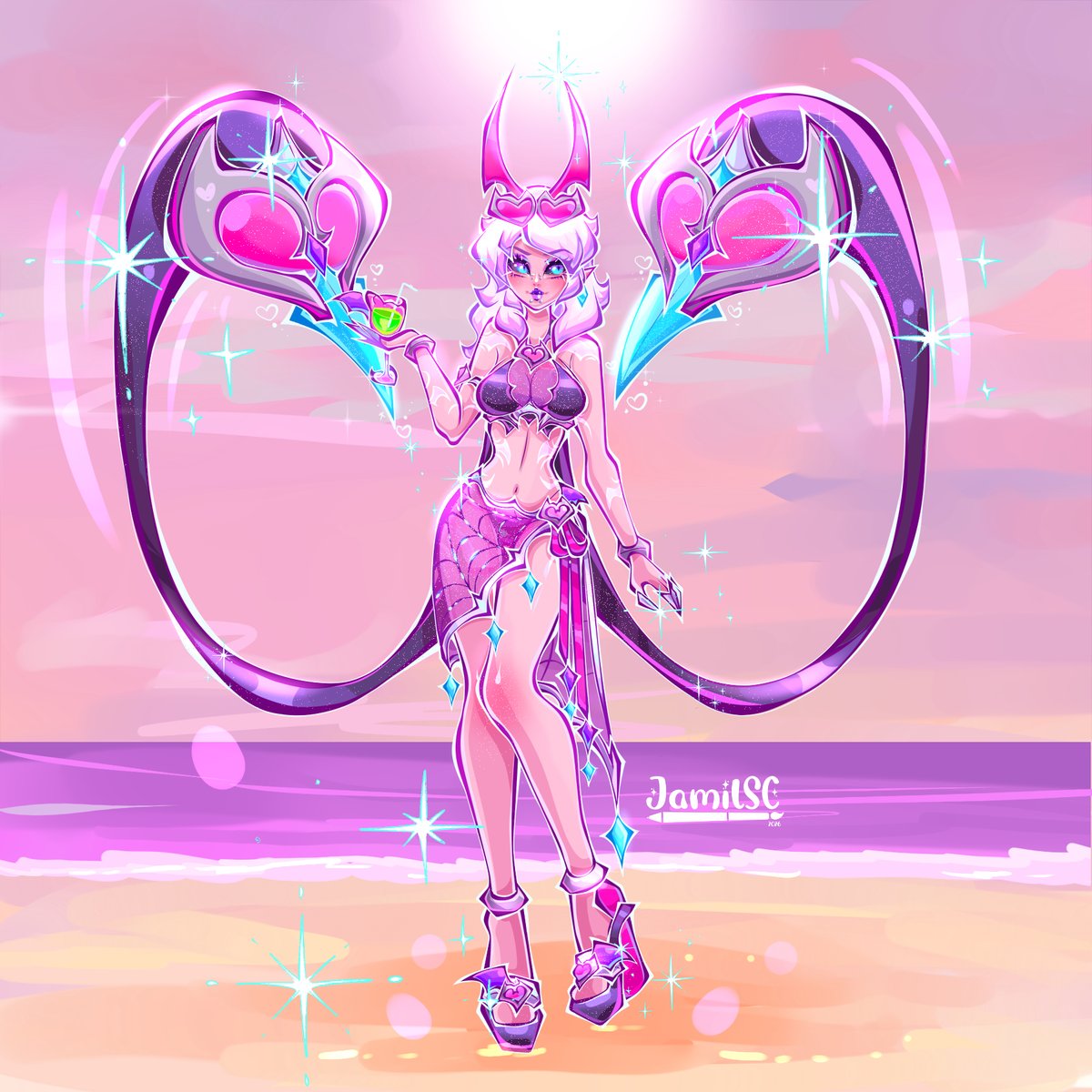 jamilsc's tweet photo. 😈Sinful Shores Evelynn☀️
Fan art skin by me aww

Brand y Leblanc tuvieron una hija haha

#leagueofleyends #artoflegends #fanart #digitalart #jamilsc11 https://t.co/KZqZiLQuQw