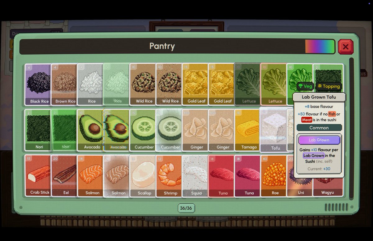 PanelloGames's tweet photo. @OverageGmngCom A Balatro-inspired game where you make SUSHI! 🍱
🎏 SUSHIAMO 🎏
https://t.co/ronea6mbuF
(Wishlist &amp; Play the Demo on Steam 🩵) https://t.co/ZGMXIuZpyf