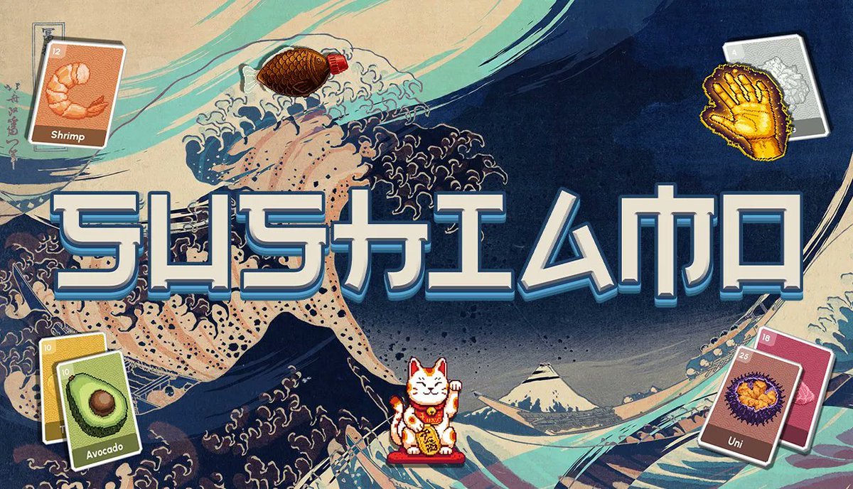 PanelloGames's tweet photo. @ZerinLABS A Balatro-inspired game where you make SUSHI! 🍱
🎏 SUSHIAMO 🎏
https://t.co/ronea6mbuF
(Wishlist &amp; Play the Demo on Steam 🩵) https://t.co/JGYCxTs7Ii