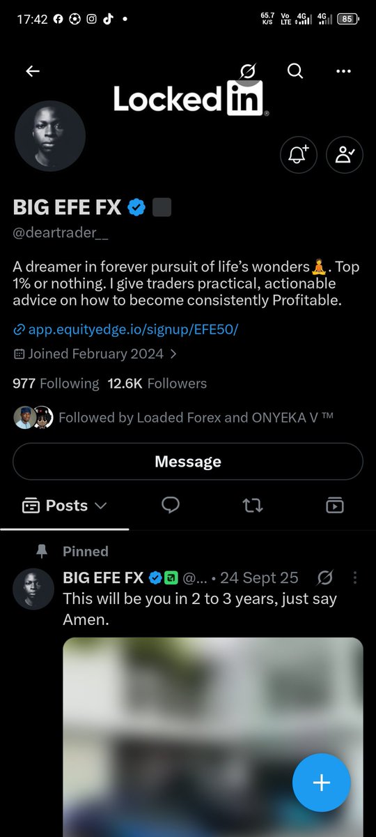 silentfx14's tweet photo. @amaloadedforex @NairafundedLtd @FOGAP_FX @deartrader__ @Greatmannfxlion I be I be among the lucky winner 🏆 https://t.co/7WLDI00ViH