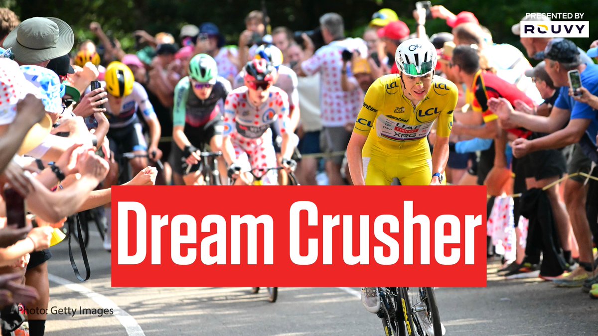 flobikes's tweet photo. Four-time champion Tadej Pogačar continues to push his rivals and crush their spirits at the TDF 2026, this time breaking free from the leaders to win Stage 14.

TDF 2026 coverage is presented by @gorouvy.

#TDF | July 4-26 | Live on FloBikes in Canada

https://t.co/JR7AY0TnZx https://t.co/St6tsakKN2