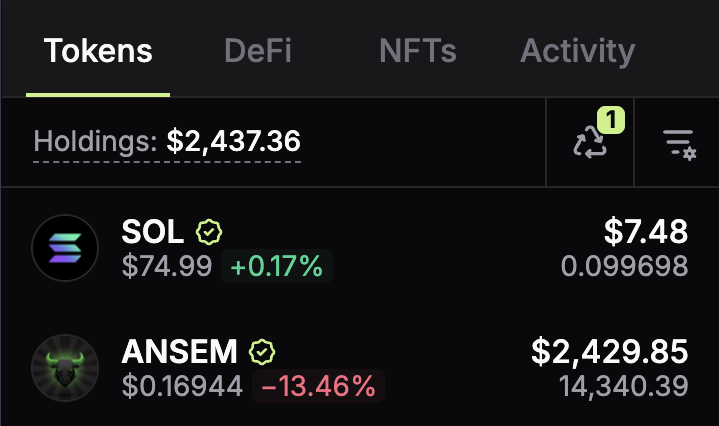 jussy_world's tweet photo. Just received a $2,000 airdrop of $ANSEM

By creating content and joining the campaign on @BullpenFi

Generated around 900k impressions from the campaign launch

Not selling, just holding and keeping BULL SEASON

Did you receive anything? https://t.co/2RigUq0S0W