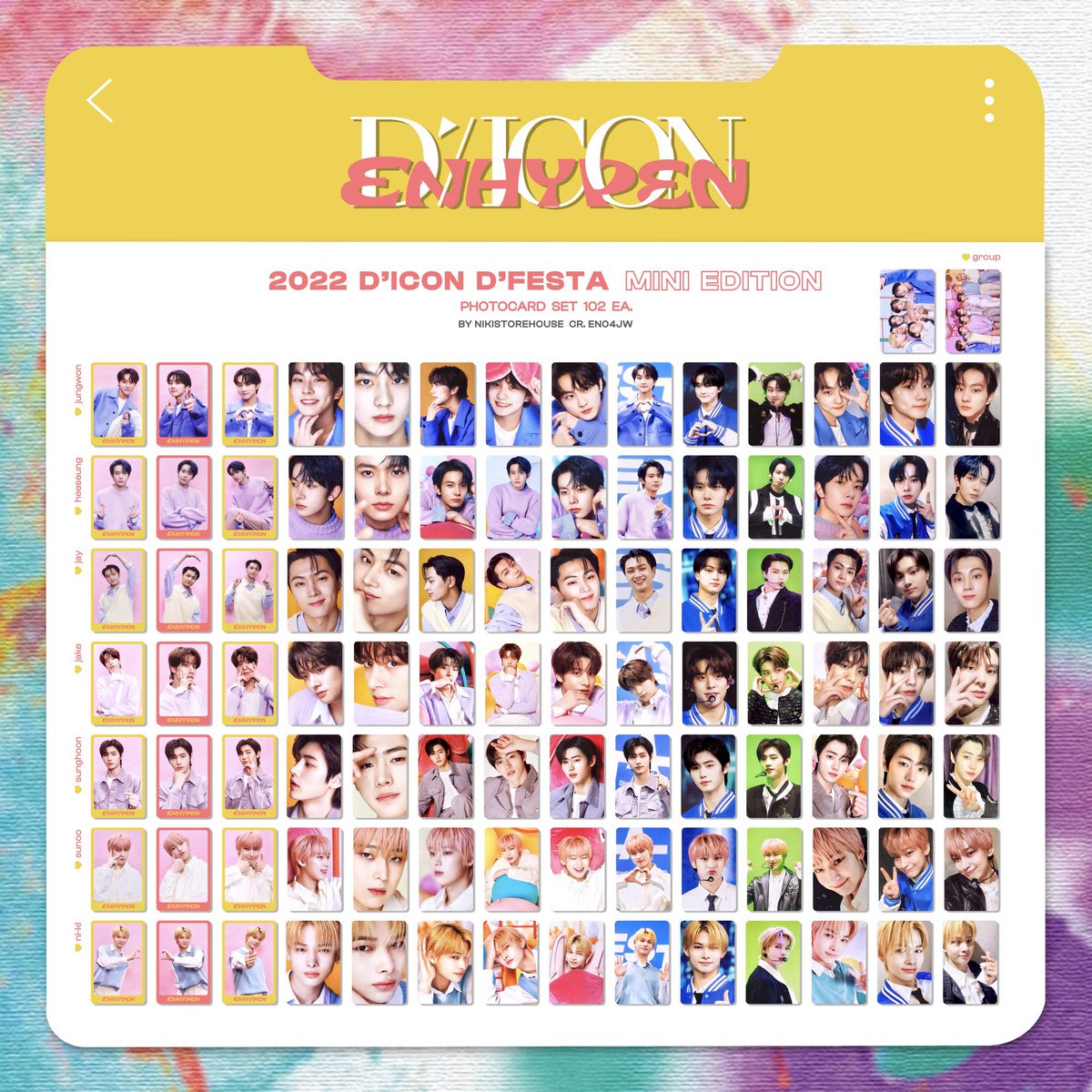 algeightt's tweet photo. For Sale
HEESEUNG DICON D’Festa PC
₱150ea
MOP: MAYA, GCASH
MOD: LBC OR JNT https://t.co/0schoZrZ9t