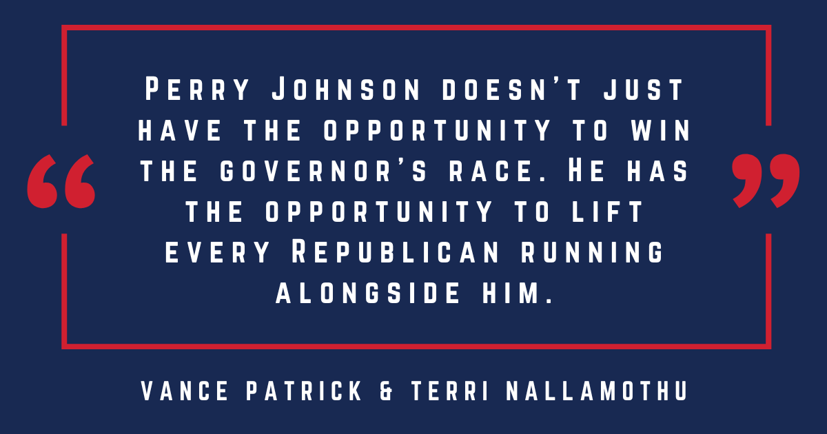 vance_gop's tweet photo. Joint Statement from Vance Patrick & Terri Nallamothu

Throughout this gubernatorial primary, we hoped to remain neutral. We believe Republican voters deserve the opportunity to choose their nominee without interference from party leadership.

But circumstances have changed.

With Mike Cox’s decision to withdraw from the race, we believe we have a responsibility to speak honestly about what is at stake.

Nothing is more important than ensuring Republicans win in November.

We have spent years working alongside thousands of volunteers to rebuild Republican momentum in Oakland County. We know firsthand how difficult it is to earn back the trust of voters, persuade independents, and compete in one of the toughest political environments in Michigan. The next nominee must be capable of expanding our coalition, inspiring the grassroots, and making a compelling case to voters who will decide this election.

After careful consideration, we believe that candidate is Perry Johnson.

This is not a decision we make lightly. John James’ district includes much of Oakland County. Yet over the past several years, we have watched him repeatedly treat Oakland County Republicans, our volunteers, and our grassroots activists with disrespect and disdain. Rather than working in good faith, he has too often chosen division over partnership and political calculation over party unity. He has also abandoned his constituents by immediately shifting his focus to another campaign for higher office instead of serving the people who elected him.

That pattern has been deeply disappointing. Winning statewide requires building coalitions, respecting the grassroots, and strengthening the Republican team from the ground up. Our experience has been the opposite, and we cannot ignore it as we consider who gives our party the best opportunity to win in November.

The Republican Party cannot afford another statewide loss. Michigan cannot afford another four years of Democratic control. We have to nominate the candidate who gives us the strongest opportunity to win.

John James has already been the Republican nominee in two statewide elections. Despite unprecedented financial support and well over $200 million invested in those campaigns, Michigan voters rejected his candidacy both times. Elections are about persuading voters, and we cannot ignore that history as we choose our nominee for governor.

At the same time, serious questions have been raised throughout this campaign regarding James’s relationships with special interests and foreign governments. Republicans deserve a nominee who can make the case against the Lansing establishment without having to answer questions about whether he is beholden to interests that do not share the priorities of Michigan families.

Perry Johnson offers a different path.

As a businessman and political outsider, Perry has built his campaign around ideas that resonate with both Republicans and independent voters: holding government accountable through a MEGA Audit, returning money to taxpayers by eliminating the state income tax, reforming property taxes, and putting Michigan families ahead of politically connected insiders.

Perry also offers something uniquely important for every Republican on the ballot. As a successful businessman who has demonstrated both the willingness and the ability to finance his own campaign, Perry can compete at the top of the ticket without depending on the same limited pool of party resources and donor dollars that every statewide campaign must normally fight over. That creates an opportunity for more financial support, volunteer energy, and organizational resources to be directed toward the candidates who will determine control of the Legislature, local government, and our courts.

As leaders of the largest Republican county organization in Michigan, we cannot overstate how important that is. Oakland County alone has more than 400 elected positions on the ballot. Every dollar and every volunteer hour that can be invested in our legislative, countywide, judicial, municipal, township, school board, and local candidates instead of simply trying to keep the top of the ticket competitive strengthens Republicans across the board.

Perry Johnson doesn’t just have the opportunity to win the governor’s race. He has the opportunity to lift every Republican running alongside him. By continuing to aggressively fund his own campaign while allowing more resources to flow to down-ballot races, Perry can help build the kind of coordinated statewide effort our party needs. As county party leaders, that matters enormously. Our responsibility is not simply to elect a governor. It is to elect Republicans at every level of government, and we believe Perry Johnson gives us the best opportunity to do exactly that.

Just as importantly, Perry has consistently demonstrated that he is willing to engage voters directly, answer difficult questions, and make the case for conservative reform across every corner of our state.

Over the course of this campaign, conservatives from every wing of the Republican Party have begun rallying behind Perry Johnson. Former gubernatorial candidates Kevin Rinke, Pastor Ralph Rebandt, and Ryan Kelley are among the growing number of respected conservative leaders who have put aside past differences because they understand what is at stake. They recognize that this election is bigger than any one person, and that unity is our path to victory.

The stakes are simply too high to remain silent.

If Republicans are going to defeat Jocelyn Benson, protect our legislative majorities, elect Republicans up and down the ballot, and restore common-sense leadership to Lansing, we must nominate the candidate who can unite conservatives, earn the confidence of independents, and strengthen our entire ticket from the top down.

Today, we are proud to add our names to that growing coalition. We are joining conservatives, grassroots leaders, former candidates, and Republicans from every corner of Michigan who are coming together behind Perry Johnson because they believe he gives our party the best opportunity to win in November.

We believe that candidate is Perry Johnson.

For those reasons, we are proud to support Perry Johnson for Governor and encourage Republicans across Michigan to join us in uniting behind his campaign.

Vance Patrick & Terri Nallamothu

*Issued in a personal capacity, not in any official capacity relating to the Oakland County Republican Party*