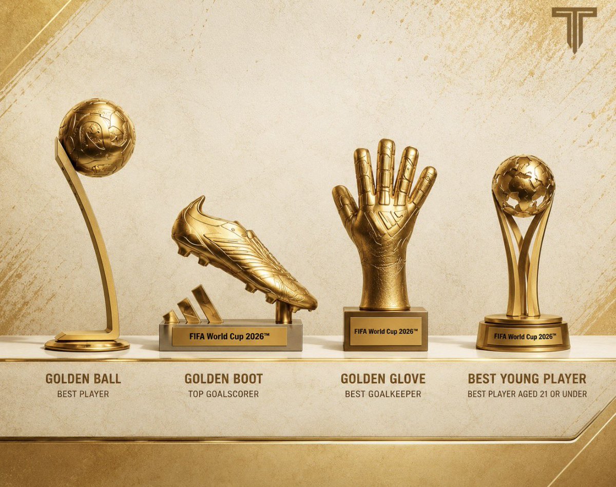 vitalisvictor's tweet photo. #fifawoldcup2026 

-Golden ball- Lionel Andreas Messi 
-Golden boot- Killian Mbappe 
-Golden glove- Unai Simon 
-Best young player- Pau Cubarsi https://t.co/1ijbrB5MDq