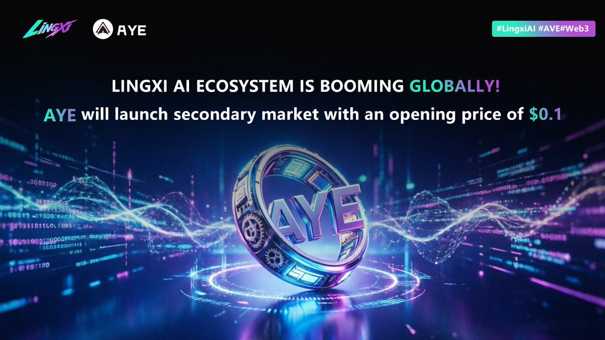 Lingxi_AIWeb3's tweet photo. ⚜️ Lingxi AI ecosystem is booming globally!
Token AYE is undergoing continuous pool deflation.
Once the supply deflates to 25 million AYE,
AYE will launch secondary market with an opening price of $0.1

#LingxiAI #AYE#Web3Token https://t.co/gHkTUG5BLJ
