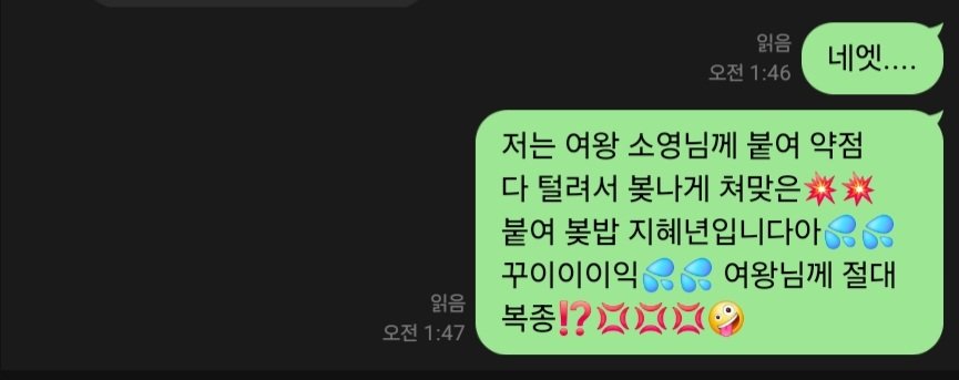 Queen83573's tweet photo. ㅇ연승 마감💢💢 진짜 우월 여왕님께 약점 털리구 패뱌엣💦💦
@queenyoungsoso 
#붙여 #붙여대결 #계정강간 #여깨 #여왕깨기 #캣파 #캣파이트 #야상극 #허접 https://t.co/z94NGApdHG