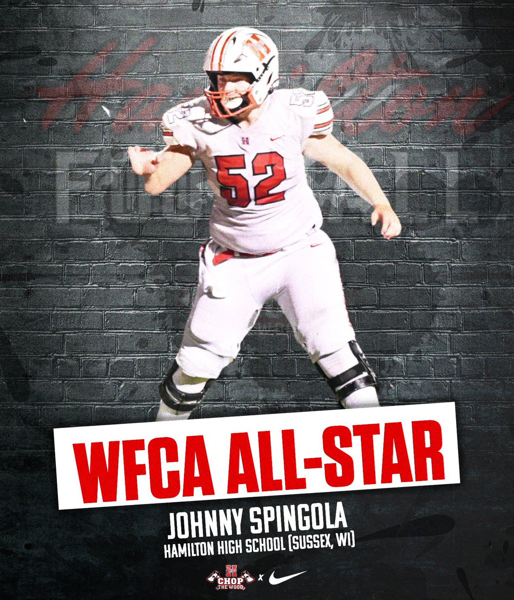 HHSChargerFB's tweet photo. Good luck to @HadenD67, @Johnny_Spingola and @z_wett in today’s @wifca All-Star game at 4pm @UWOFootball Titan Stadium! You can also watch them on My24 on TV! #CTW https://t.co/Mci5PamNDD