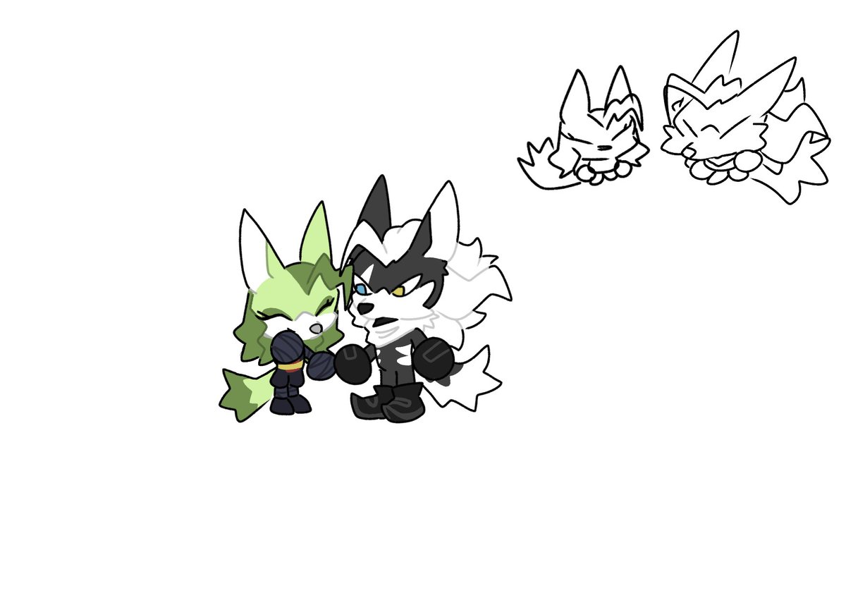BlalistKreo's tweet photo. I like to think that he is taller than her and that they have very fluffy tails.
#InfinitetheJackal #MeganitheJackal #EnigmatheJackal #Infigani #Enigfinite #Infinigma https://t.co/fEKEEO4jln