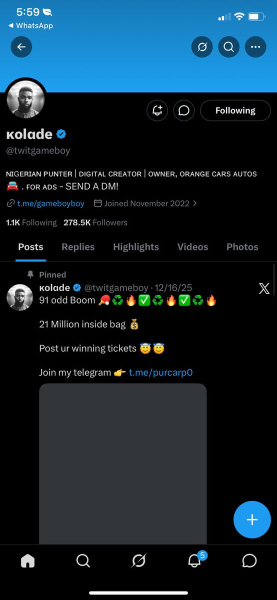Ogunshade's tweet photo. @39billion @twitgameboy @sheriff57502 @KXLAADE 7068445446
OPay 
Blessing . https://t.co/onPkFpbwbn