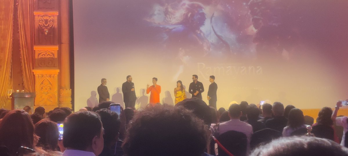 sumitthespeaker's tweet photo. ✨ Attended the Curtain Raiser of *Nimit Malhotra’s Ramayan* at Bharat Mandapam!  
Watched first visuals 
#Ramayan #BharatMandapam https://t.co/w6FAzccQtv