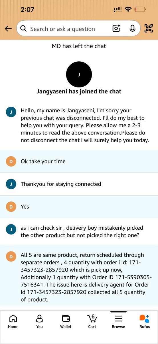 dine5hkumar's tweet photo. @amazonIN @amazon 1 num of product is scheduled for return with different order id: 171-5390305-7516341 it is still pending, customer support assured that d return order will be accepted &amp; refunded for all 5 but refund pending for order id: 171-5390305-7516341 please track(2/2) https://t.co/j66MrGtDvL