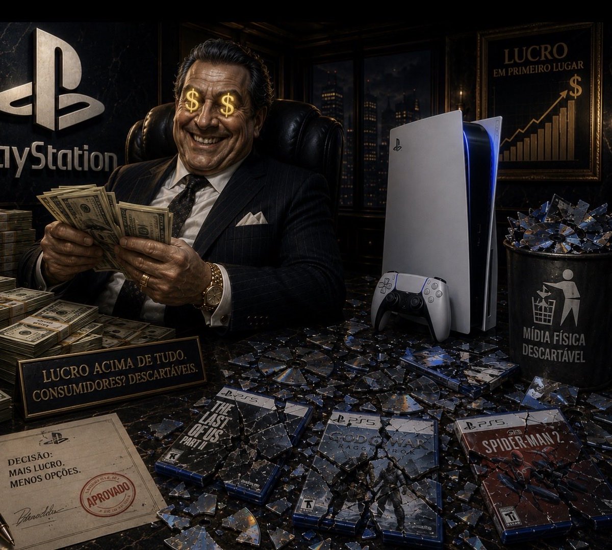 Filipowiskis's tweet photo. @PlayStation 💿💿 Scared of YouTube comments, huh? Cowards. Did you unban comments just to talk to consumers? Are you bringing them back here too? Or are you going to silence us on every social platform? Is it hurting your wallet? Is it damaging your reputation? Then it’s working. https://t.co/SGz51JOVOw