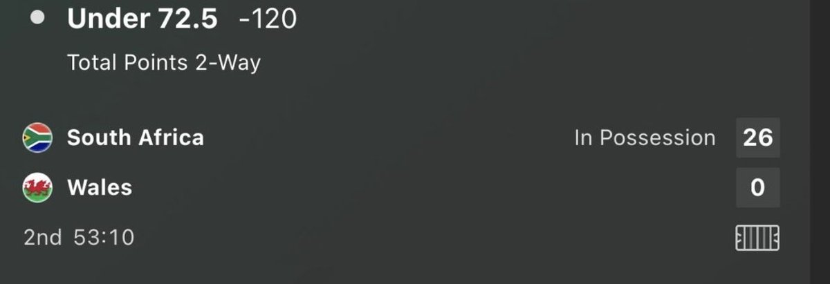 BangerBets777's tweet photo. It ain't over.....BUT IT'S OVER
Under 72.5 total in the SA v Wales game✅✅
Rugby 🐐 doesn't miss!! 4-0 run in the nations championship

Follow us for guaranteed 💰

#LegendaryName #LegendaryGame https://t.co/WeIWzOyjxM