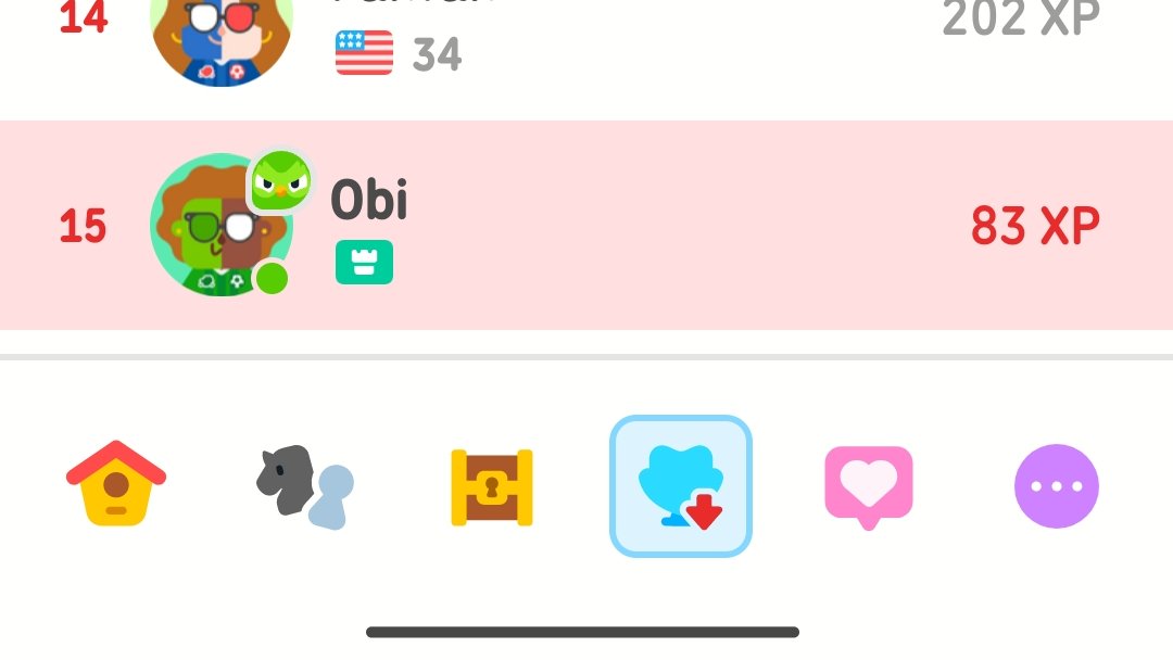 ObiBaby1's tweet photo. My mutual on Duolingo is leading my Diamond League. 
I've been slacking on my Duolingo for a few weeks but I'm motivated to fight for the title. 
I want to win the league &amp; will try to before the league is over tomorrow. 
My next post following this will confirm how serious I am. https://t.co/qcl7NGnJXx