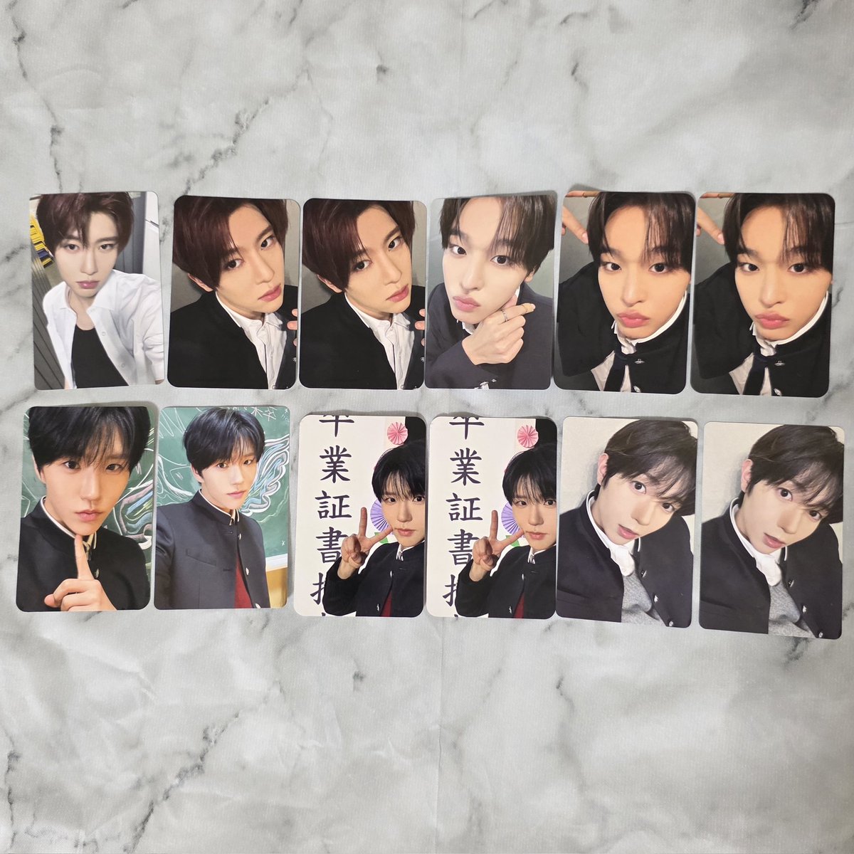 pinipni's tweet photo. NCT WISH nctwish YO-I-DON BOY MEETS GIRL HMV タワレコ Weverse mu-mo トレカ　交換

譲 ） シオン　リク　ジェヒ　リョウ

求 ） ユウシ　サクヤ　2.3枚目写真
　　  未使用シリアル
　　  過去トレカも検討致します🌟

郵送希望📮
纏めての方優先させていただきます🥺
お気軽にお声がけください🙇‍♀️ https://t.co/VFU9QNkb2X