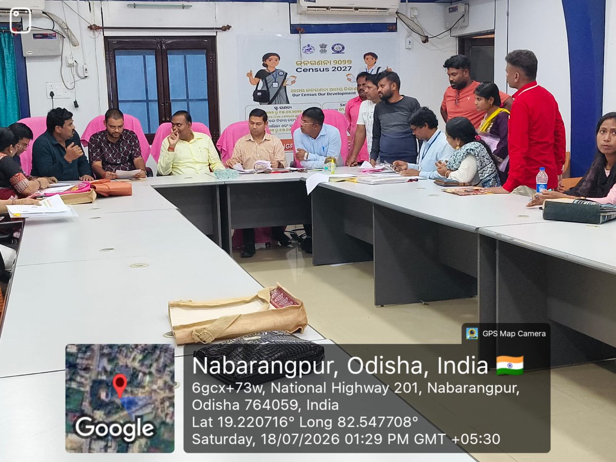 NgprMuncipality's tweet photo. Hearing on Scheduled UNMAPPED Cases, SIR-2026, in respect of different Parts of Nabarangpur Municipality.During the said Hearing respected ERO-cum-Sub-Collector Sir, 75 AC, Nabarangpur, BDO Nabarangpur, Tahasildar, &amp; AER-cum-EO, Nabarangpur Municipality, BLO Supervisors.... https://t.co/u4gbMBW294