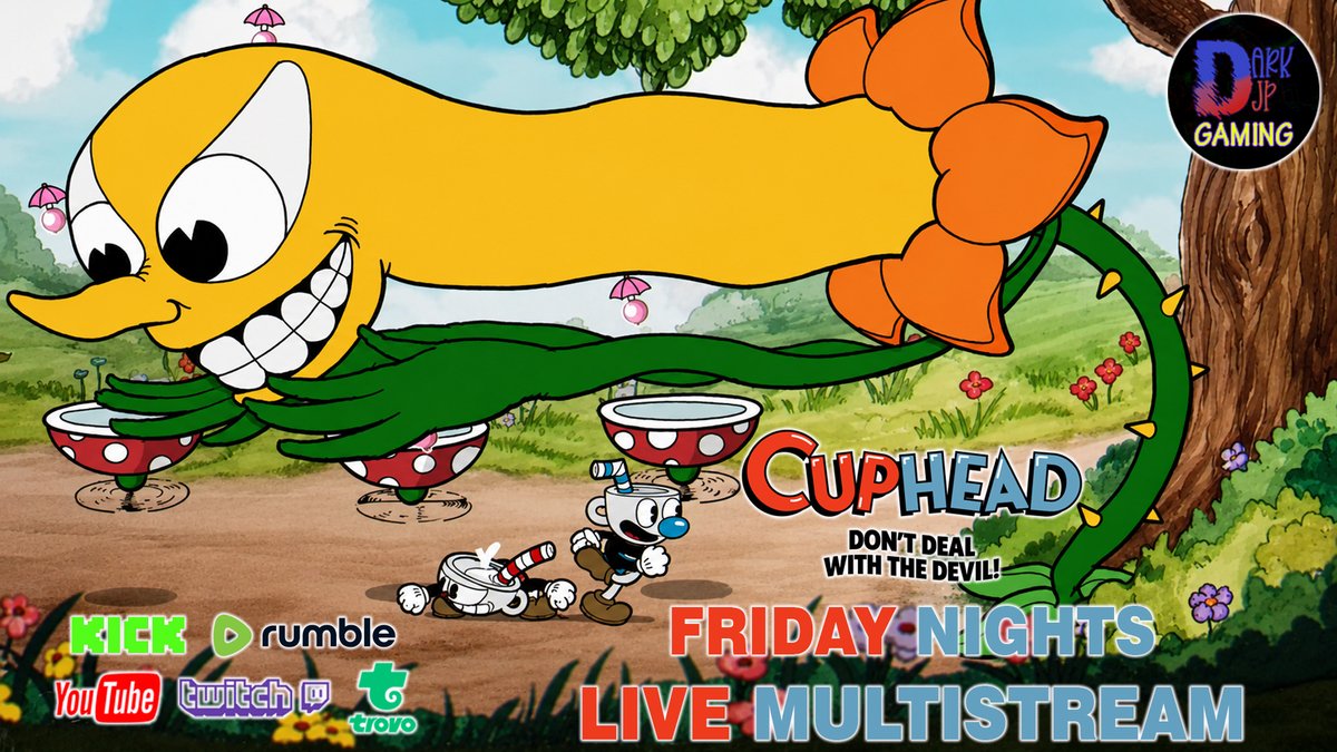 dark_djp's tweet photo. First Time Playing | Co-Op | Cuphead https://t.co/nbQlBCZN2a via @YouTube 
This isn't easy game as it looks like especially when you are playing with a friend. Check out our live stream of this game on YouTube @DarkDJPGaming https://t.co/qurrzbEgFL