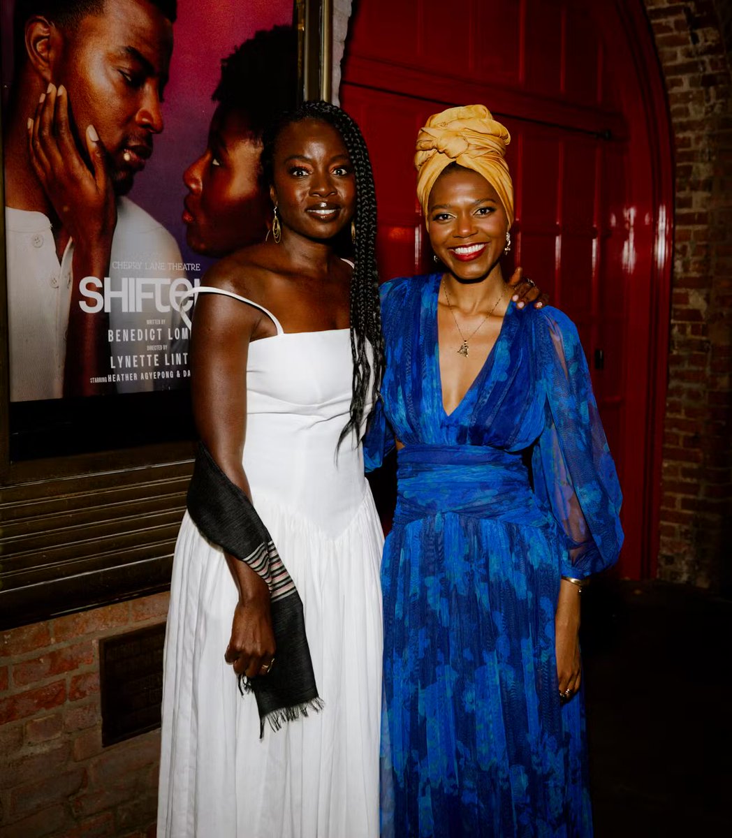 danaiarchive's tweet photo. Danai Gurira and Benedict Lombe at the “Shifters” opening night at the Cherry Lane Theatre in New York. July 15, 2026. https://t.co/vroznfepwU