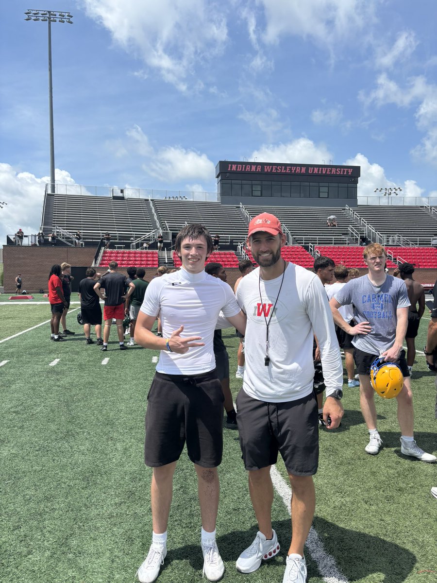 PhoenixBailey27's tweet photo. ‼️‼️Had a GREAT CAMP day at Indiana Wesleyan University today, I won a lot of reps! I learned a lot from the coaching staff and look forward to being on campus again!!Thanks to @Coach_Rode and @travispalmer7_ ‼️‼️

@Indyrecruit_ @PrepRedzoneIN
@IndianaPreps @IndyWeOutHere https://t.co/NTEy2faX0p