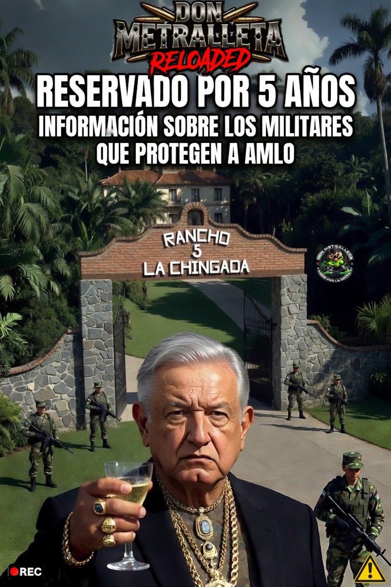 Baldo04555156's tweet photo. 💥 !!El “presidente del pueblo” viviendo como narco de alto PEDO!!💥

Otro golazo de la secta Macuspana.
#AMLOProtegido #Reservado5Años #MilitaresAMLO #4TBlindada https://t.co/9NdluGBpmx