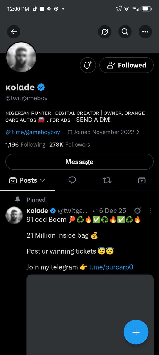 OfficialsPounds's tweet photo. @39billion @twitgameboy @sheriff57502 @KXLAADE 7038994507
Opay https://t.co/mPErJMy1pl