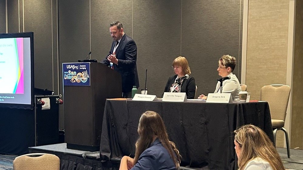 theUSAging's tweet photo. Pre-Conference Intensive on Benefits Access and the #AgingNetwork explores how #AAAs can help #OlderAdults live with independence and dignity, showcasing proven strategies and real-world experiences to help implement and improve benefits access in their community. #USAging26 https://t.co/5wUnc7QAQj