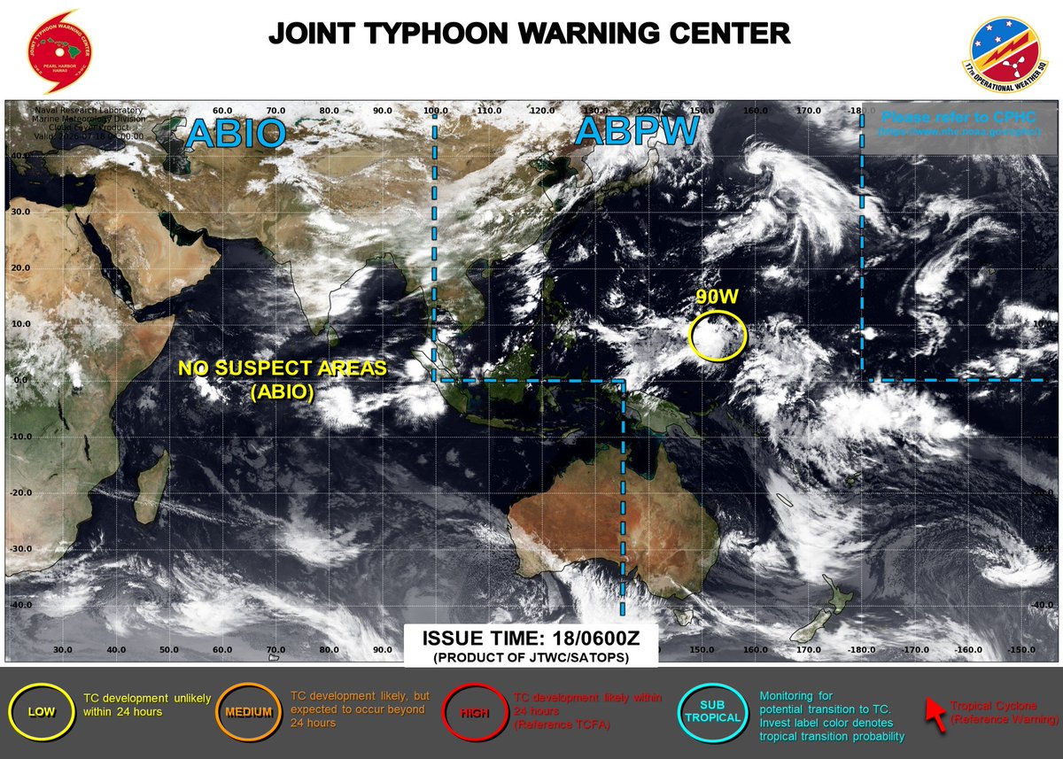 JTAnimates2026's tweet photo. #90W; Low formation chance in the next 48 hours over the open Pacific seas.
#wxtwitter https://t.co/zwiG4Iiwhc