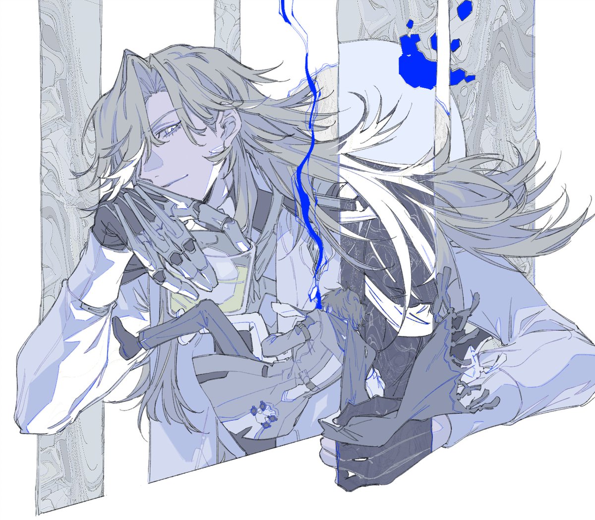 KK69To5zf08044's tweet photo. すみません、普通に我慢できなくて描いてしまいました
虚ヴェ https://t.co/JxeIkiemL6