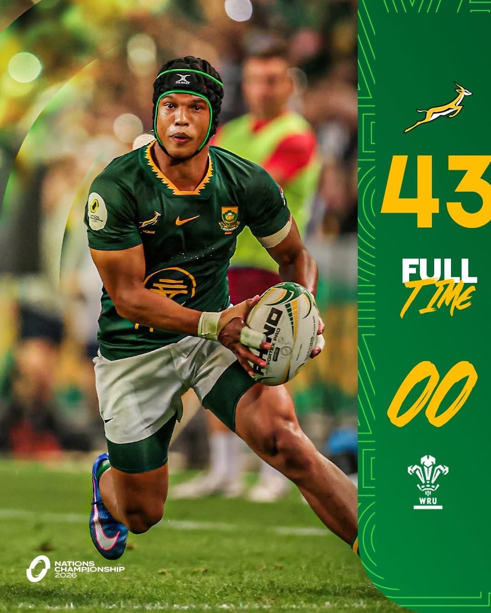 ChalynRugby's tweet photo. Too easy for the World Champions vs Wales. Springboks are on top of their game and the top of the Nations Championship table. 👏 

#Springboks #Wales #Rugby #RSAvWAL 🇿🇦 🏴󠁧󠁢󠁷󠁬󠁳󠁿 https://t.co/kjMZRanAaR