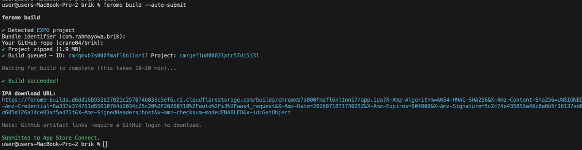 craneoh4's tweet photo. Built a tool so Windows devs can ship iOS apps without a Mac.
Works with @expo , @flutterdev and @reactnative projects.

https://t.co/FdXADuERnd https://t.co/Xp4YMOk3XK