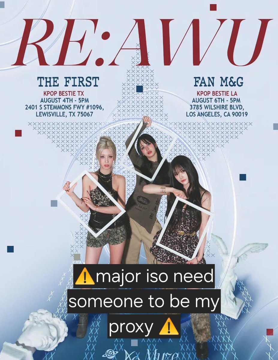 Insomniawinxy's tweet photo. Anyone who likes kpop and awu and lives in either Lewisville tx or Los Angeles and is a trusted proxy can attend for me 👏

#awu #kpop #kpoplosangeles #kpoptexas #kpoplewisville #kpopproxy #awuphotocard https://t.co/vpd9alDx2x