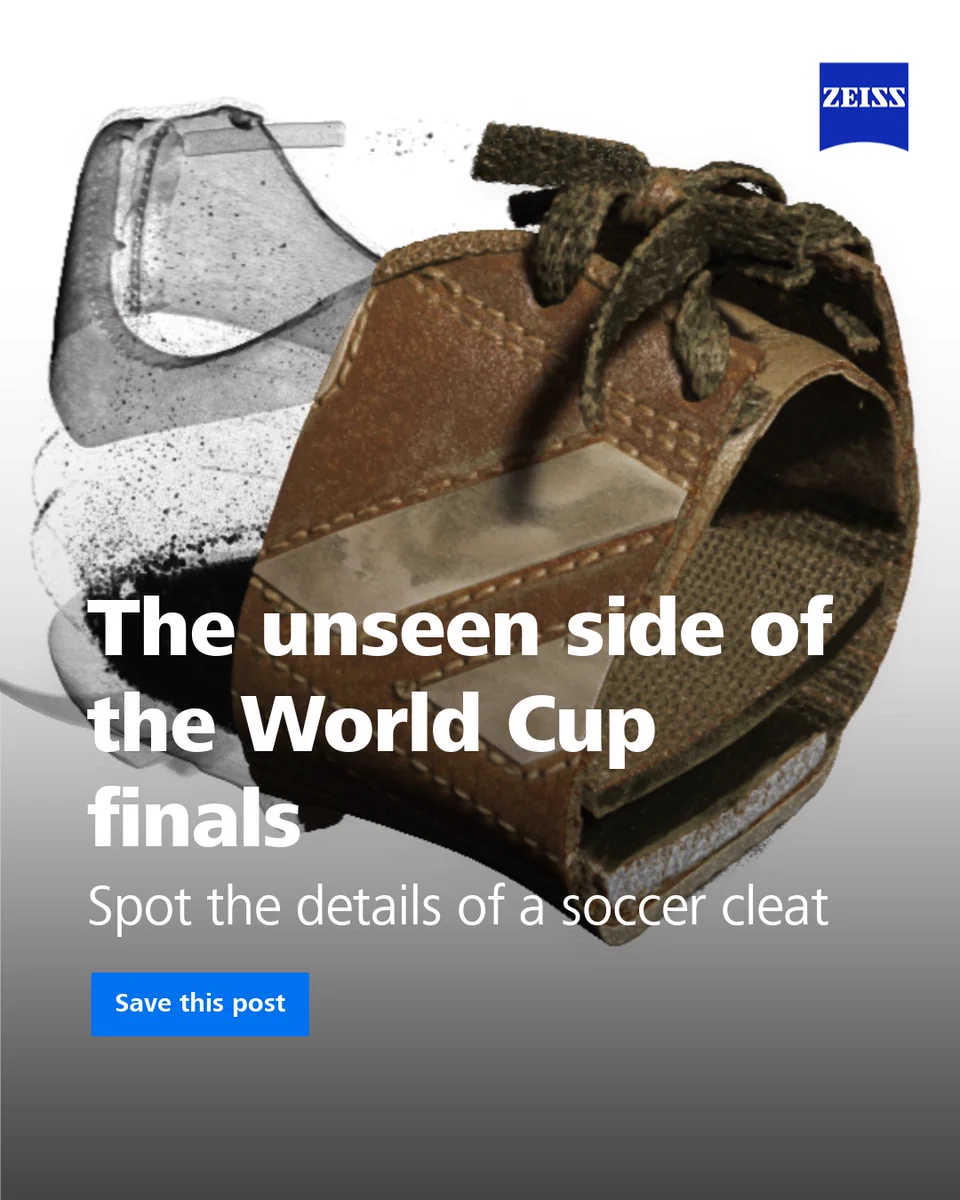 XRM image of soccer cleat